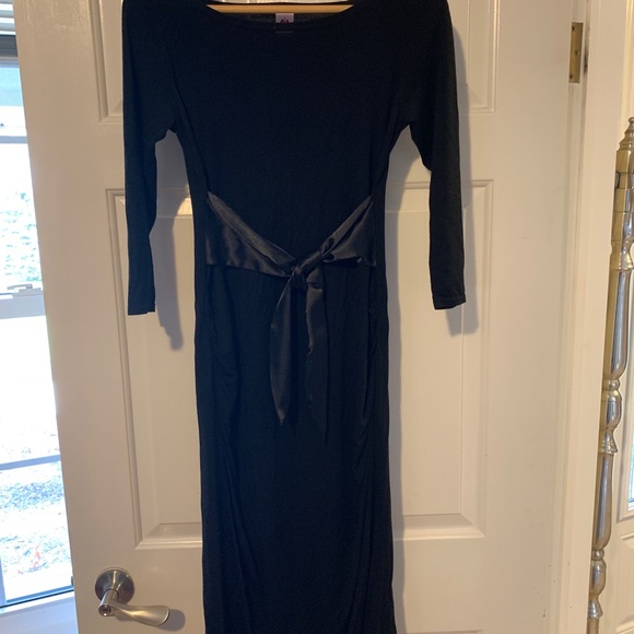 9Fashion Dacja Maternity Dress Black Size S/M - Picture 4 of 5